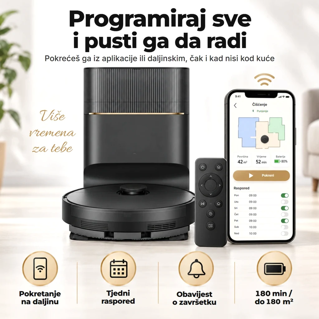 Programiraš ga iz aplikacije ili daljinskim i krene sam, čak i kad nisi kod kuće